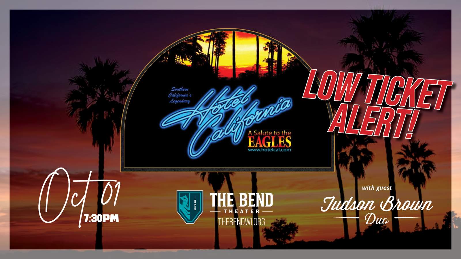 Southern California’s Hotel California “A Salute to the Eagles” October 1